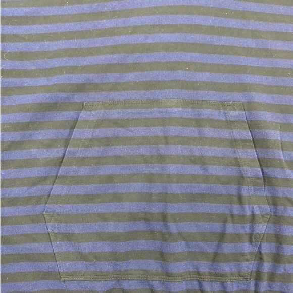 Stone Island S/S 2008 Blue/Black Striped Hooded Sweatshirt Size XL - Picture 4 of 8